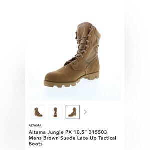 Altama Jungle PX 10.5" 315503
Mens Brown Suede Lace Up Tactical
Boots
